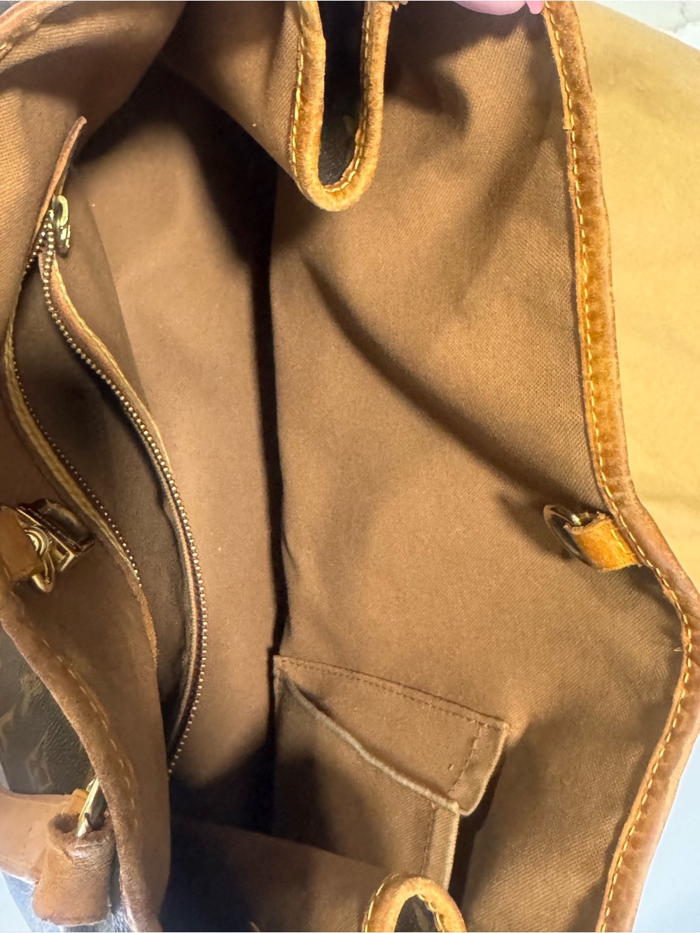 Louis Vuitton Monogram Canvas Tote in Brown and Tan - Picture 9 of 11